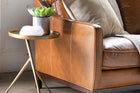Schmidt Raw Brass Accent Table